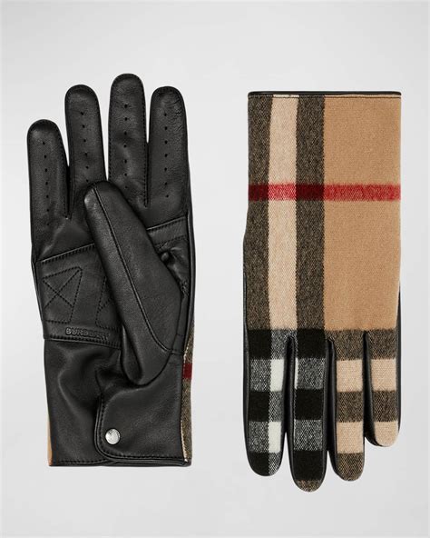 burberry check gloves neiman